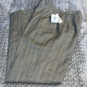 NWT Harve Bernard Wool Lined Pants.  Vintage.  Black/Gray Straight leg. 14 T